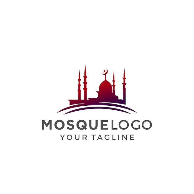 Moskee Logo Design Vector Template