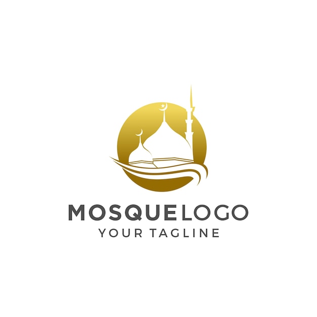 Moskee Logo Design Vector Template