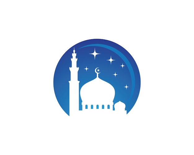 Moskee vector illustratie ontwerp