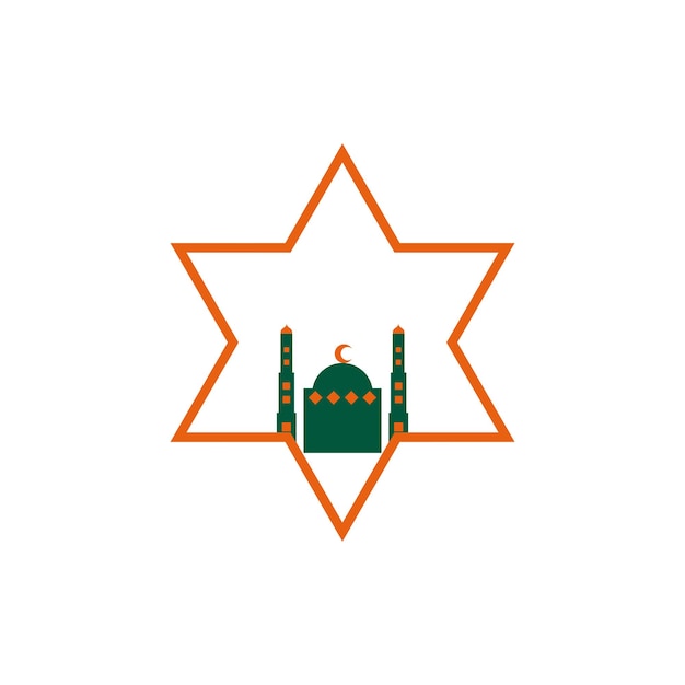 Moslem building icon concept isolated