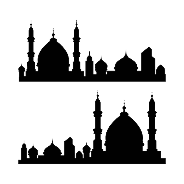 イスラム教の建物のベクトル図