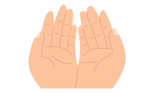 Moslim hand bidden geïsoleerd