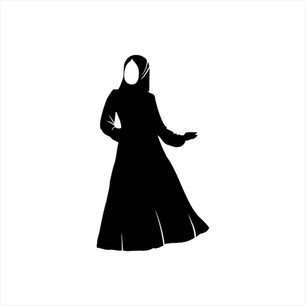 moslim vrouw silhouet