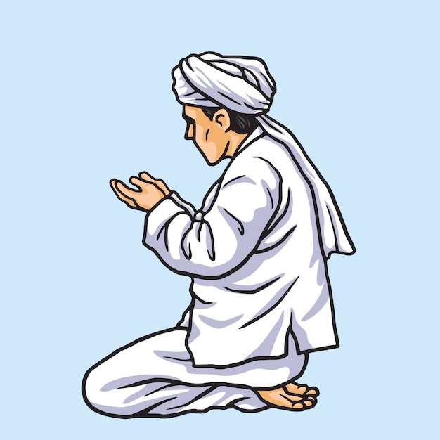 Vector moslimbidden in ramadan kareem