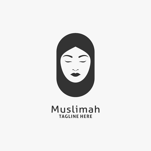 Moslimvrouw logo ontwerp