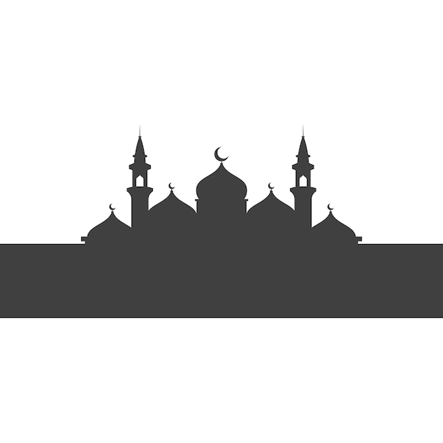 Vector mosque background vector illustration