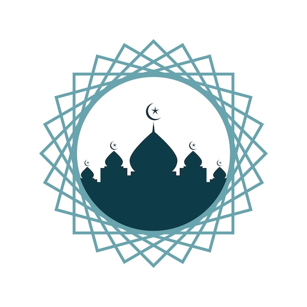 Mosque background vector