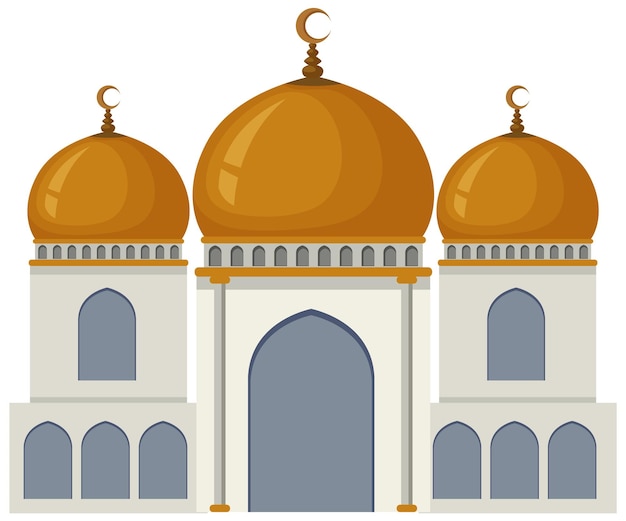 Mosque building vector design