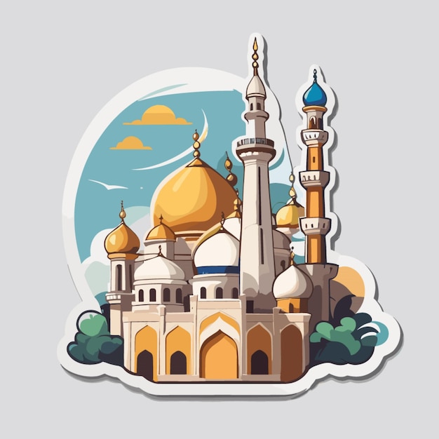 Mosque cartoon vector