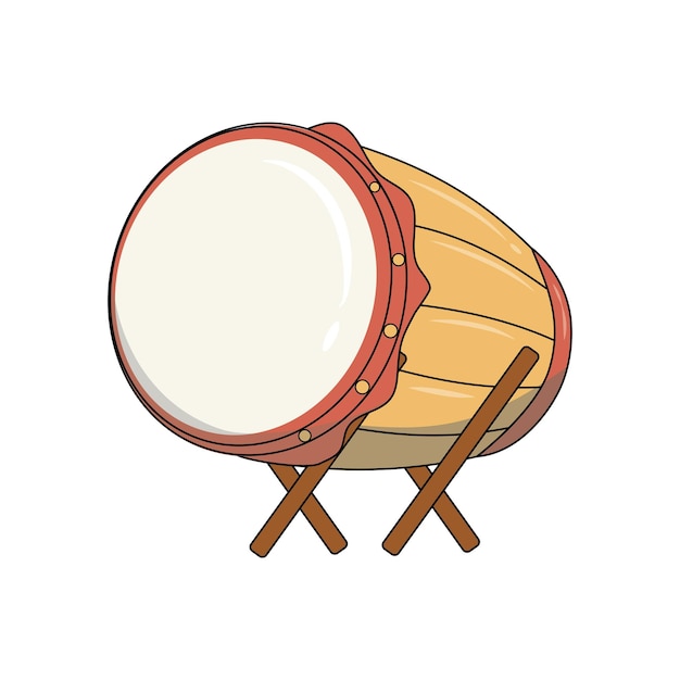 Mosque drum vector perfect for islamic decoration