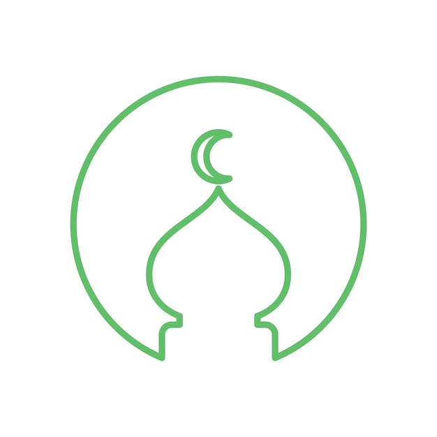 Mosque icon design template