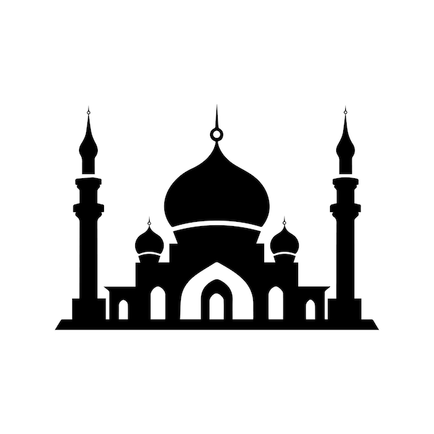 Mosque icon Flat illustration vector for Flat design