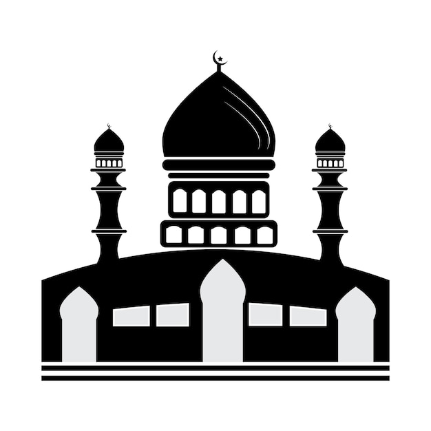 Mosque icon logo vector design template