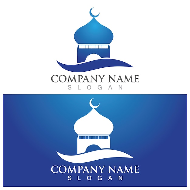 Mosque icon vector illustration template design