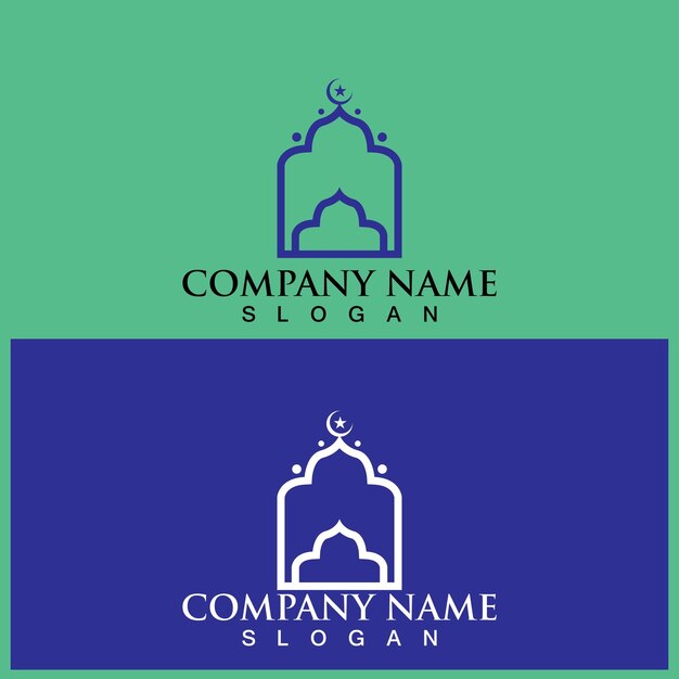 Mosque icon vector illustration template design