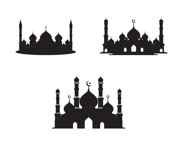 Moschea icona illustrazione vettoriale