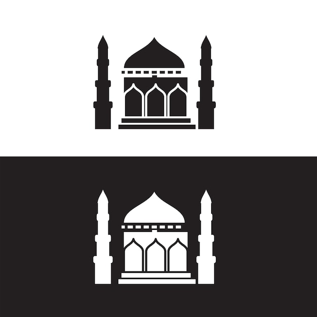 Mosque icon vector logo design template