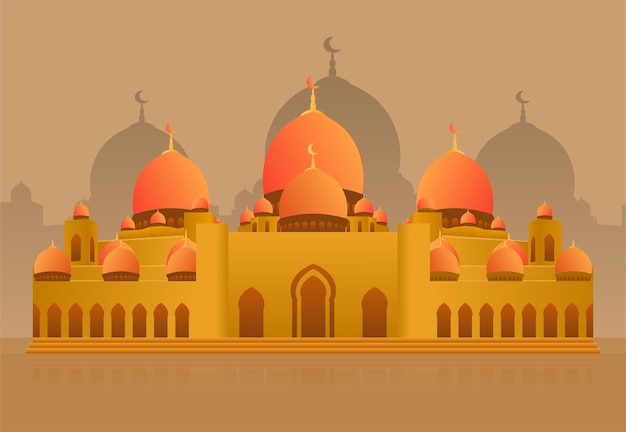 Vector mosque illustration vector design