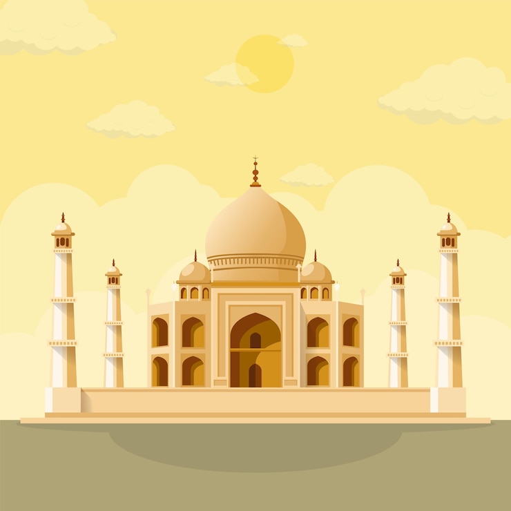 Vector 清真寺插圖設計
