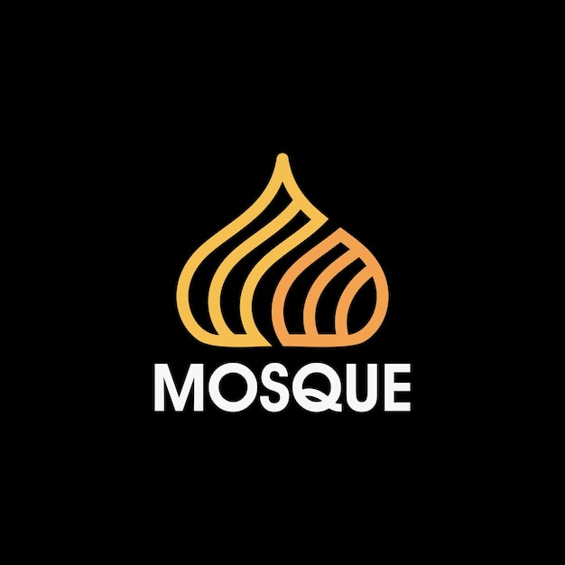 Mosque logo icon vector concept illustration