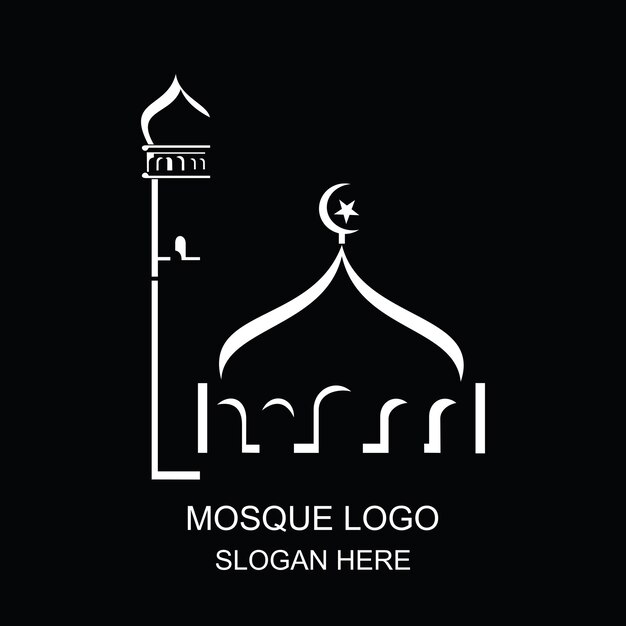 ベクトル モスクのロゴ イスラム デザイン マスジド ベクトル イスラムのロゴ
