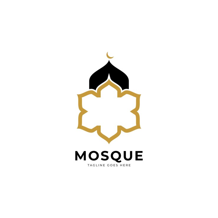 Vector mosque logo template design vector emblem design concept creative symbol icon