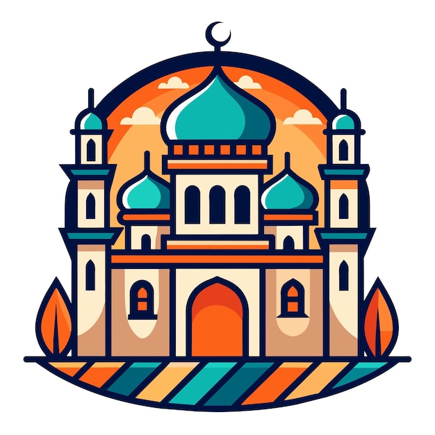 Vector mosque logo unique vector design 05