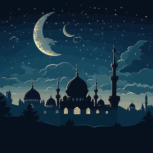 мечеть в ночь