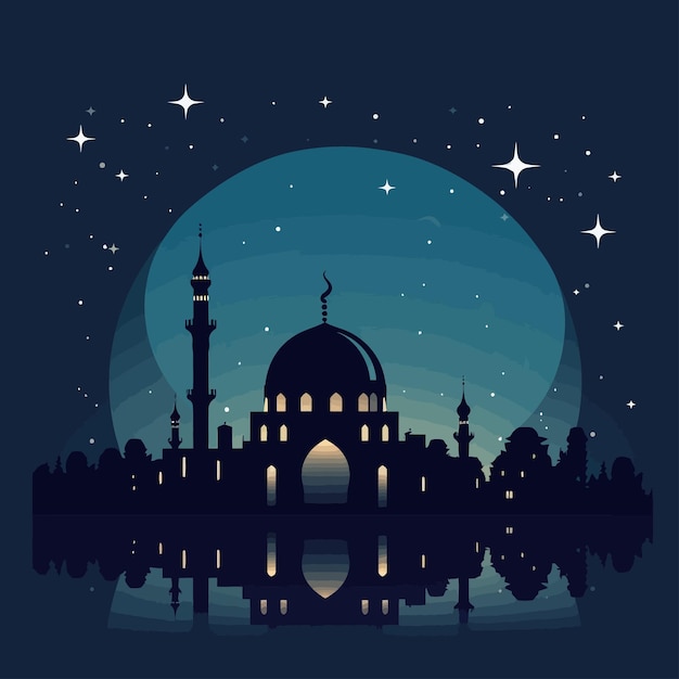 Mosque in night