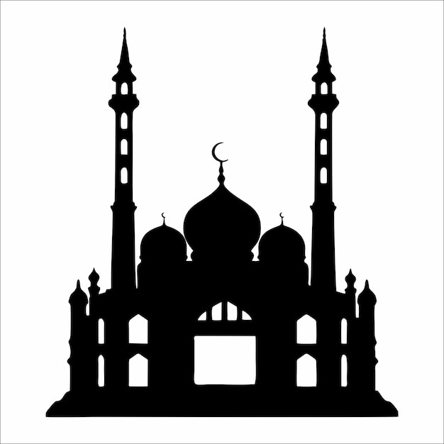 Vettore sagoma della moschea