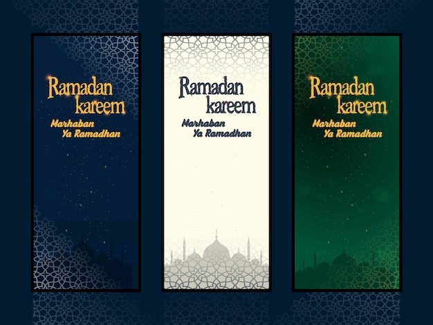 mosque vector green ramadan background