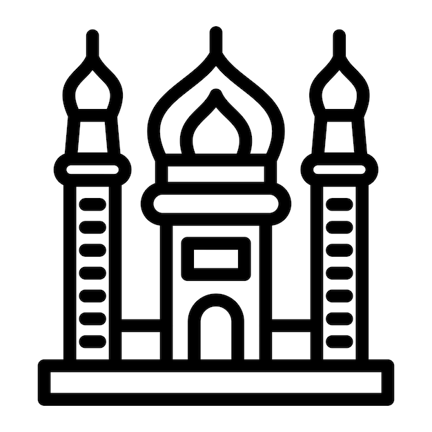 Mosque Vector Icon Design Illustration