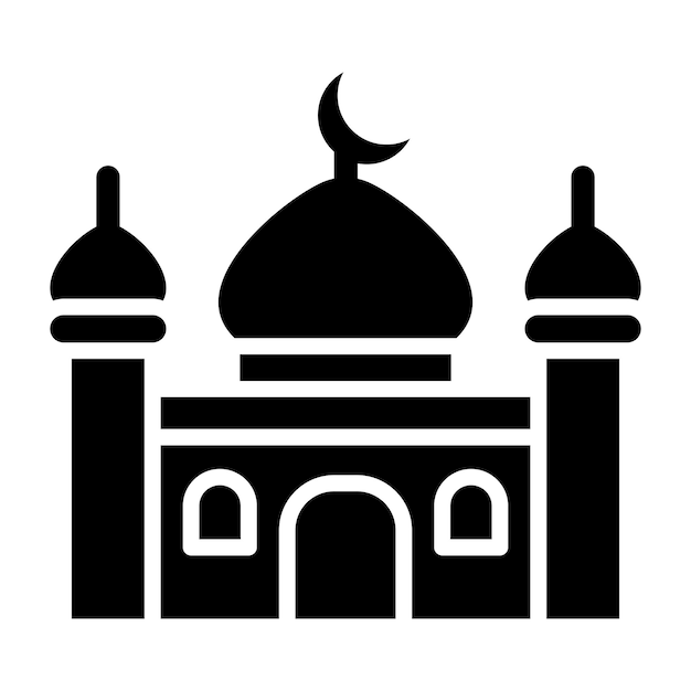 Vector mosque vector icon design illustration