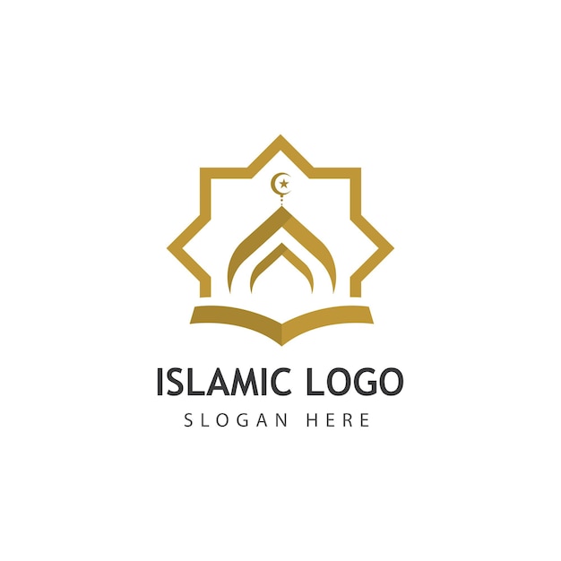 Mosque vector icon illustration design template