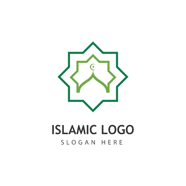 Mosque vector icon illustration design template