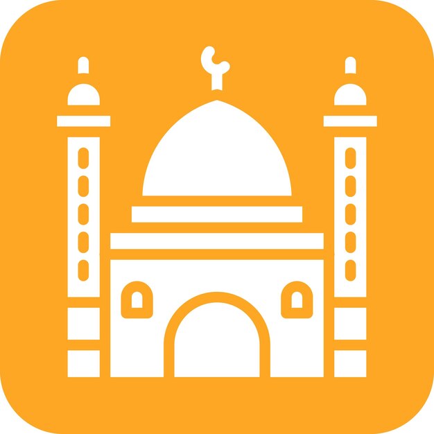 Mosque vector icon illustration of Family Life iconset