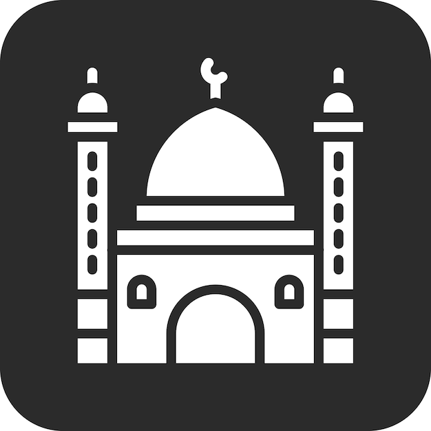 Mosque vector icon illustration of Family Life iconset