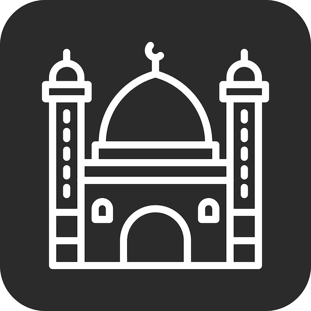 Mosque vector icon illustration of Family Life iconset
