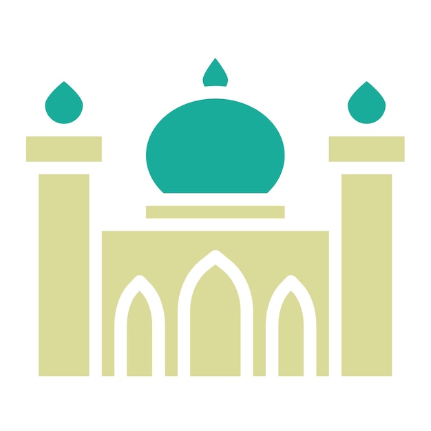 Mosque vector icon illustration of Wedding iconset