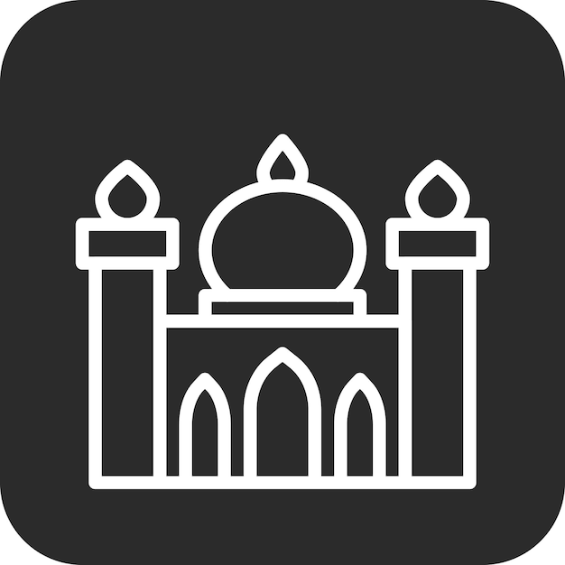 Mosque vector icon illustration of Wedding iconset