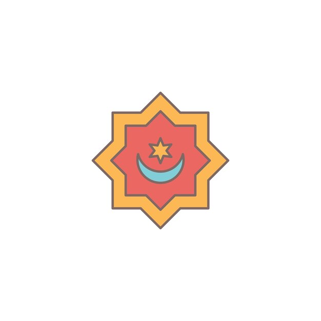 Mosque vector icon illustration