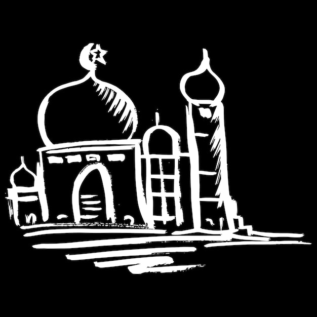 Vector mosque vector illustration