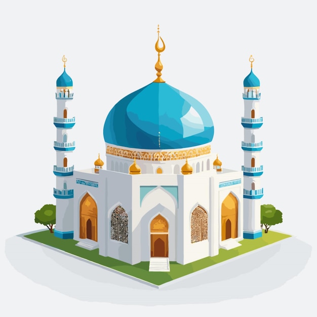Mosque vector on white background | Premium AI-generated vector