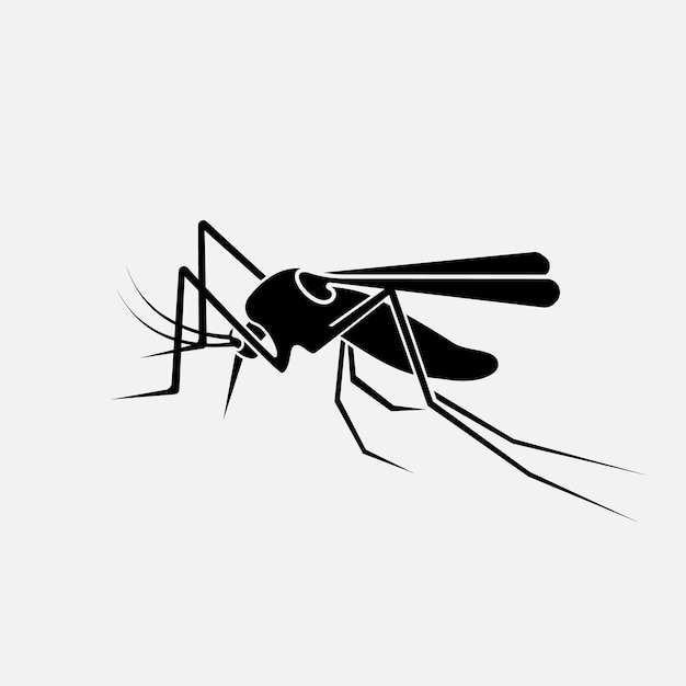 Mosquito black silhouette