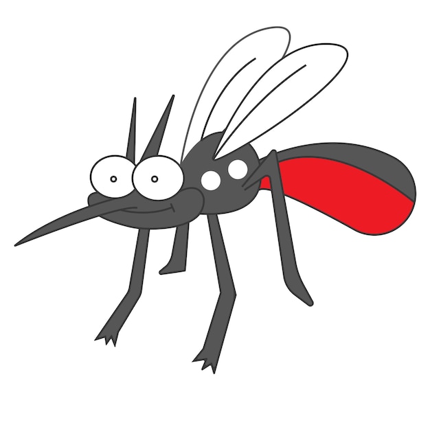 Vector mosquito cartoon