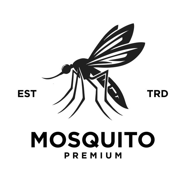 Vector mosquito eenvoudige icoon logo vector sjabloon