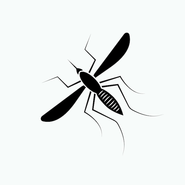 Vector mosquito icon animal symbol vector presented in glyph stylevector