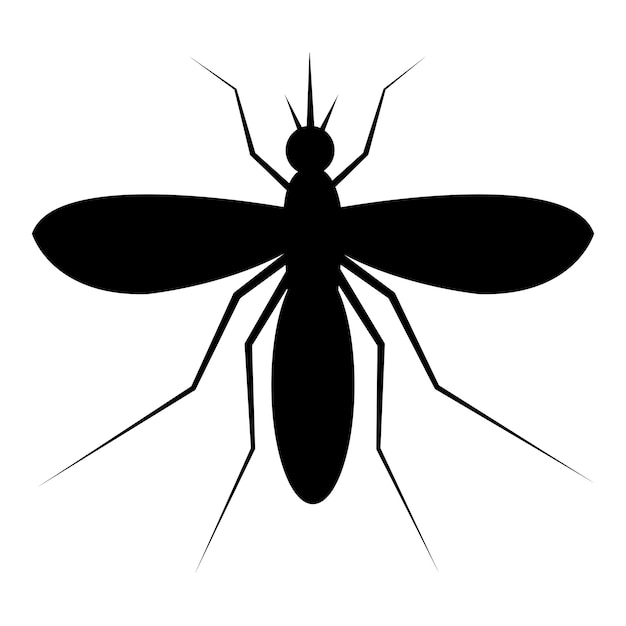 Шаблон векторного логотипа комара