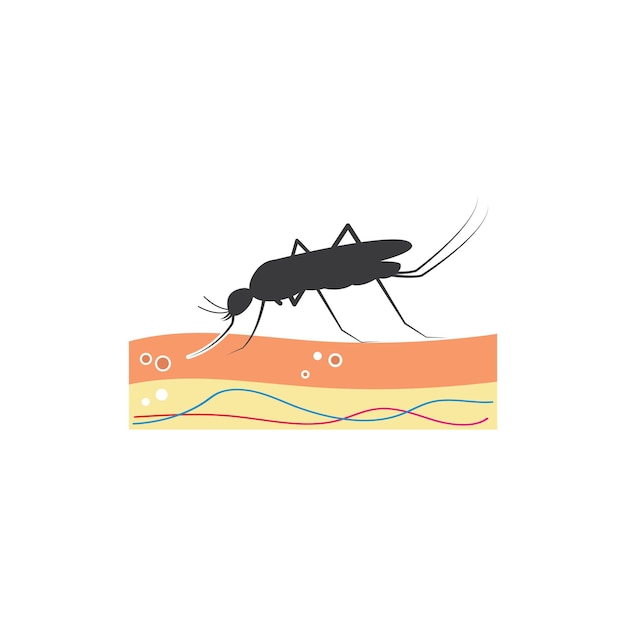 Vector mosquito icon vector illustration design template