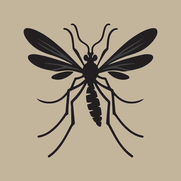 Vector mosquito logo illustration vector